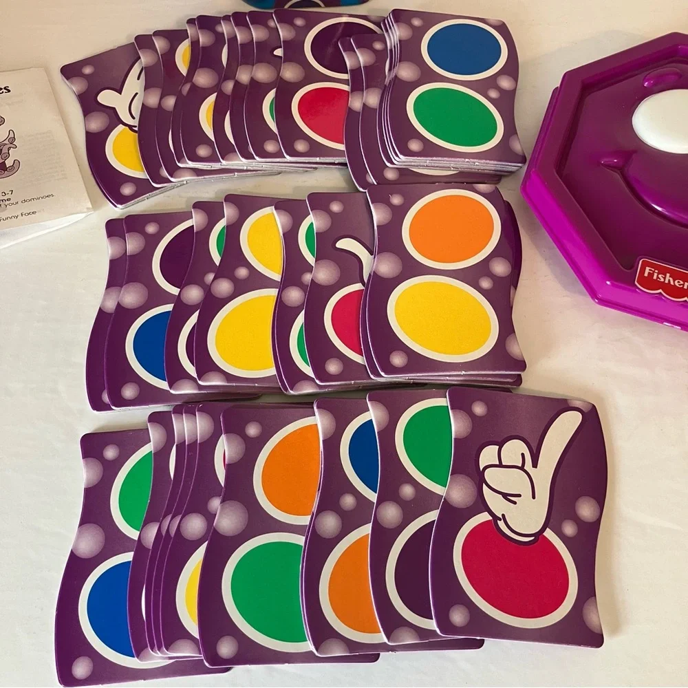 VTG 1996 Fisher Price Games Octopus‎ Dominoes Matching and Counting Fun Complete
